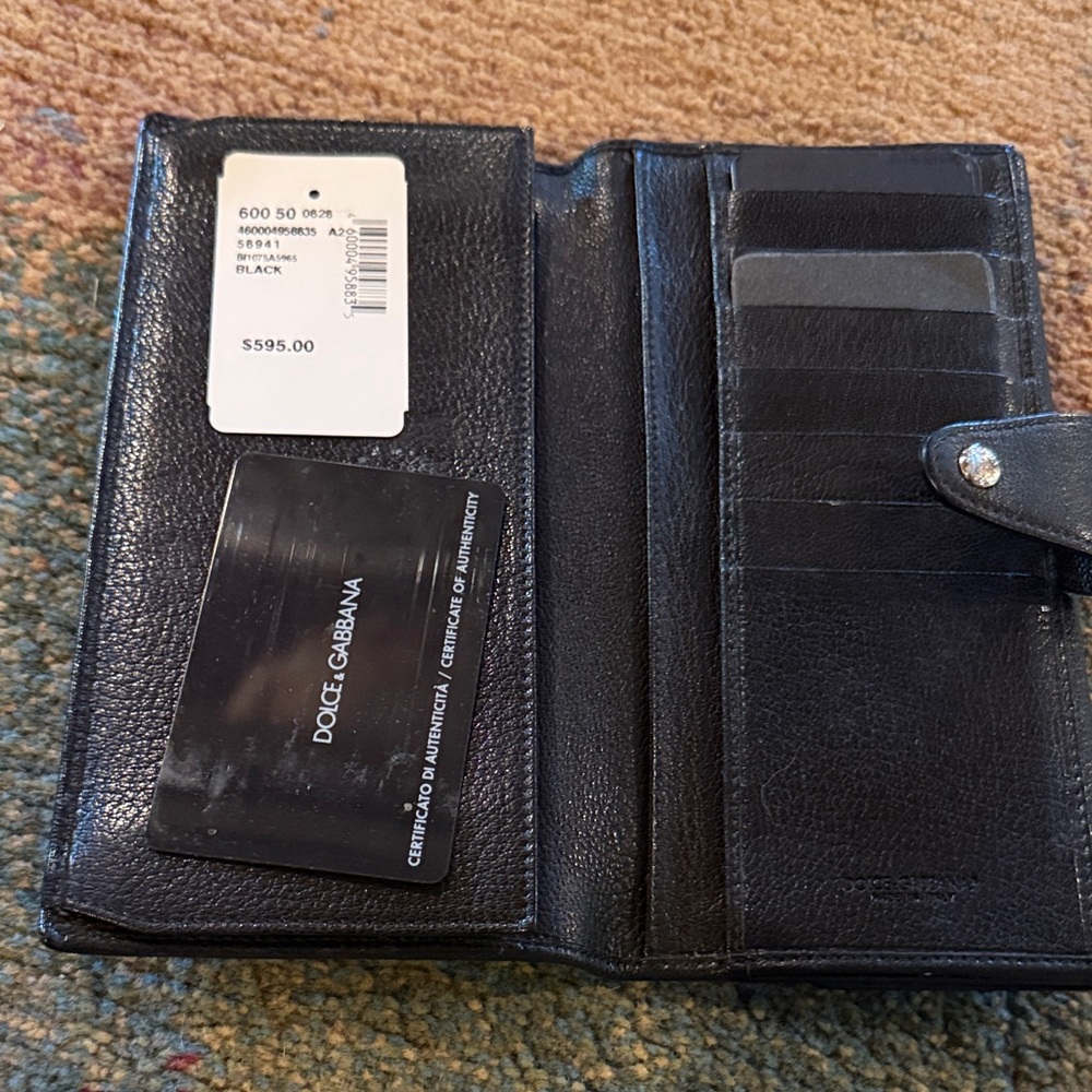 Dolce & Gabbana Black Leather Wallet